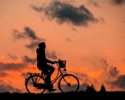 person on a bike