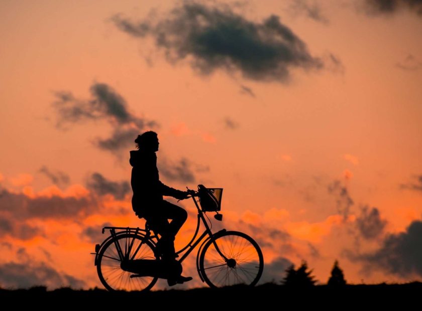 person on a bike