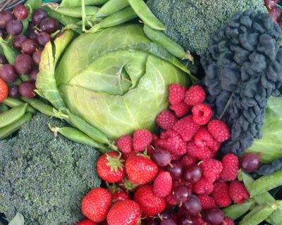 fresh fruit and vegetables