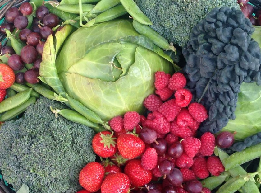 fresh fruit and vegetables