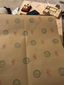 homemade wrapping paper