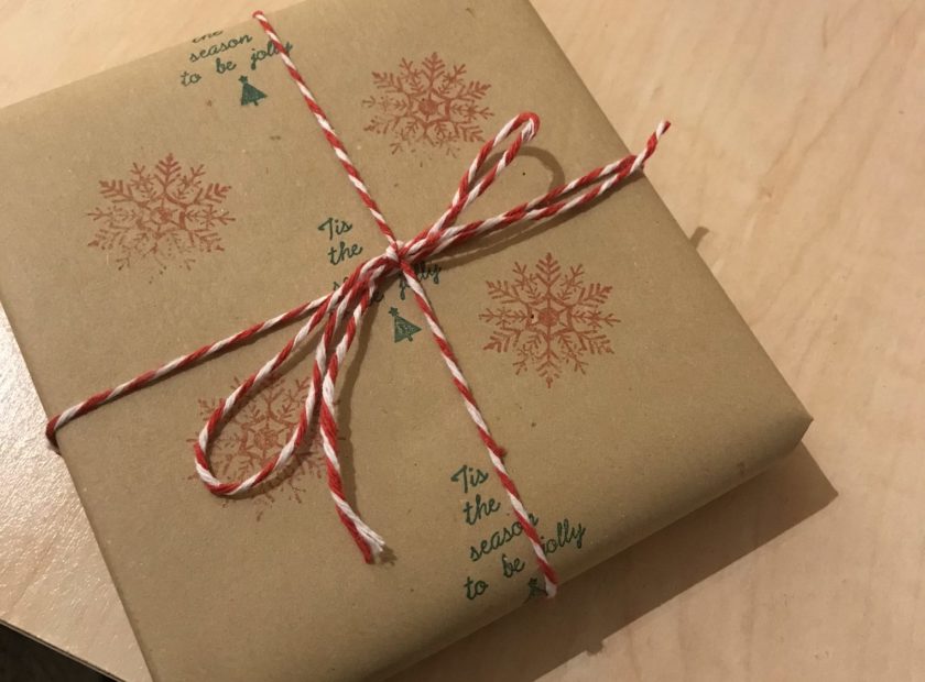 homemade wrapping paper