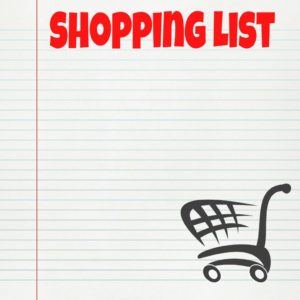 shopping list