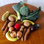 fruit and veg on a table