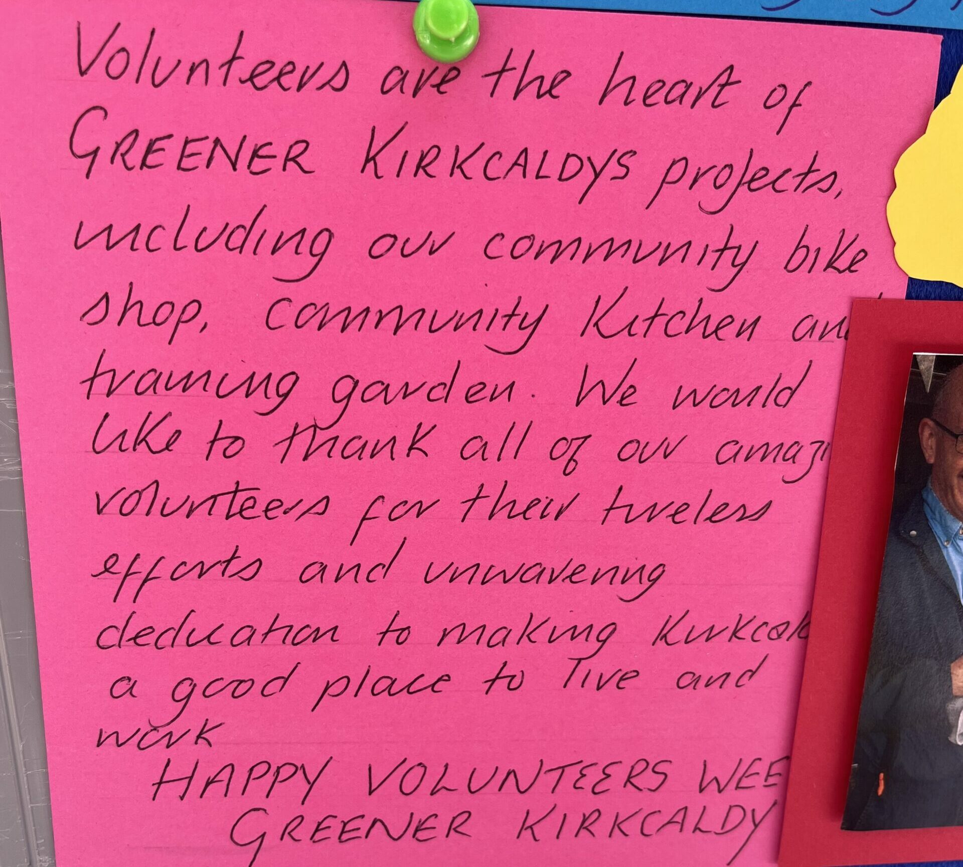 Celebrating Greener Kirkcaldy volunteers at the Fife Volunteering and