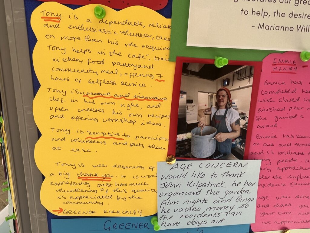 Celebrating Greener Kirkcaldy volunteers at the Fife Volunteering and